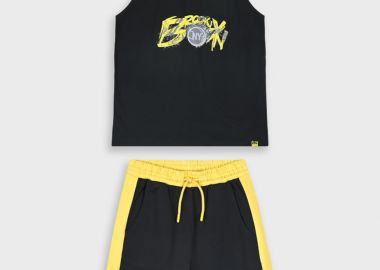 Σετ με τύπωμα για αγόρι | ΜΑΥΡΟ - Energiers - 